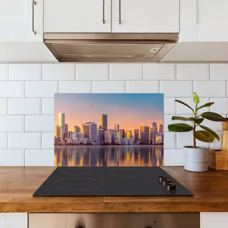 Spatscherm keuken - Skyline - Gebouwen - Steden — 6