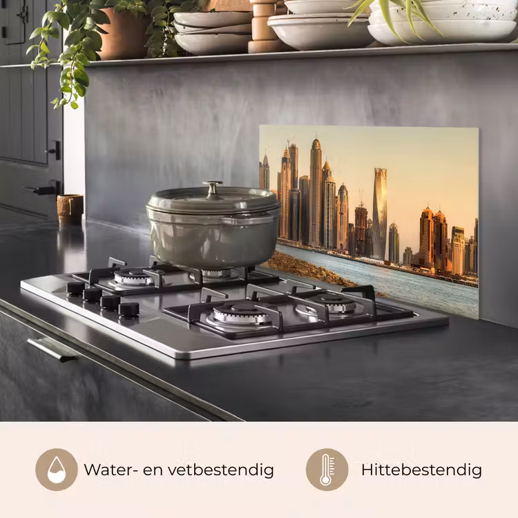 Spatscherm keuken - Skyline - Kanaal - Wolkenkrabbers — 7
