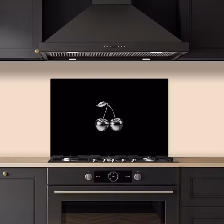 Spatscherm keuken - Kers - Luxueus - Metallic — 2