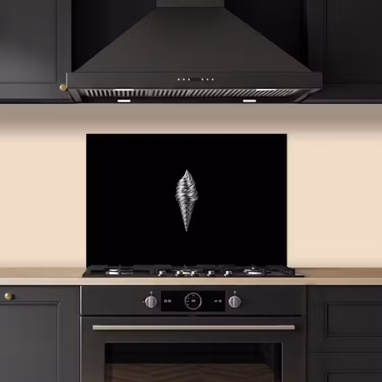 Spatscherm keuken - Softijs - Realistisch - Futuristisch — 2