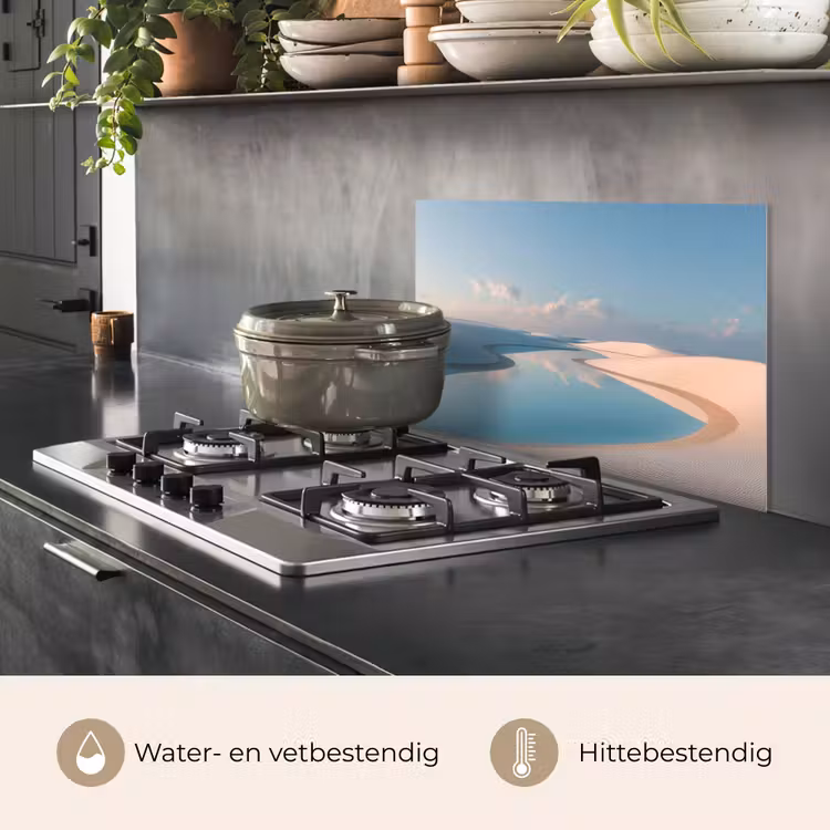 Spatscherm keuken - Duinen - Waterplas - Oneindige rust — 7