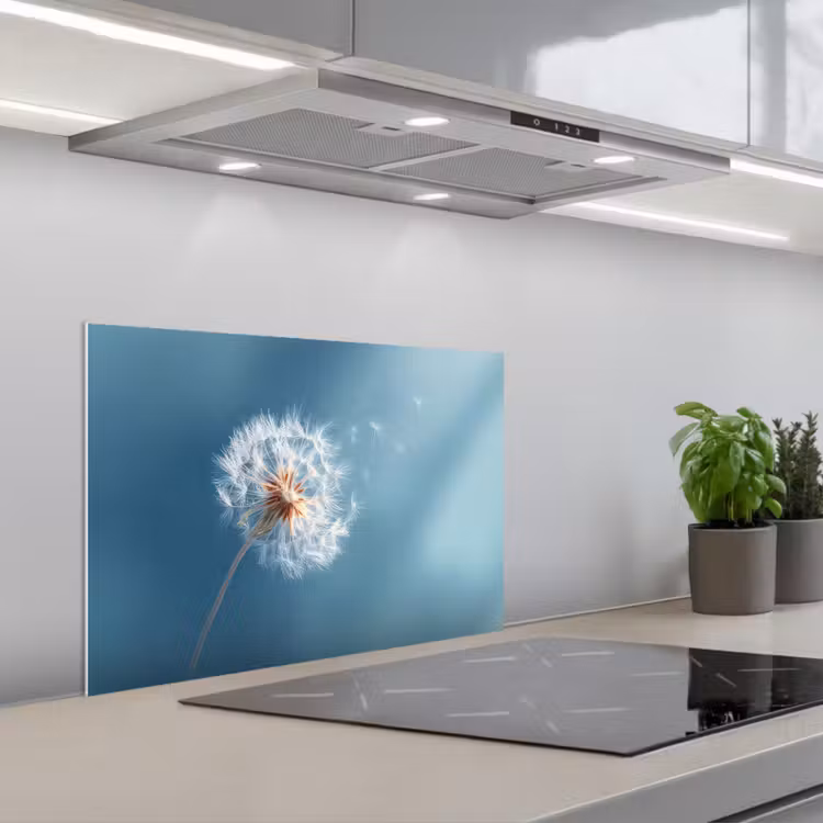 Spatscherm keuken - Paardenbloem - Wind - Blauw — 5