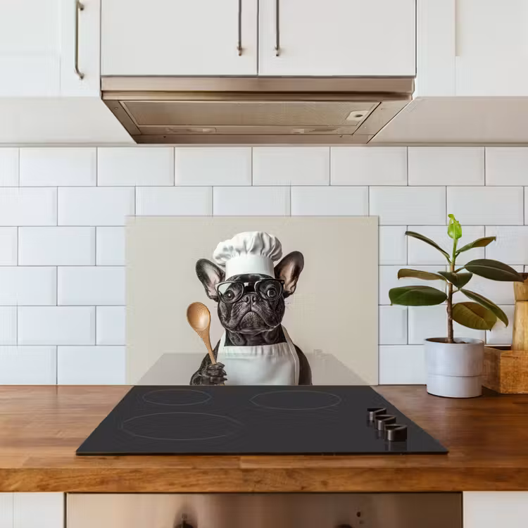 Spatscherm keuken - Bril - Hond - Kok — 6