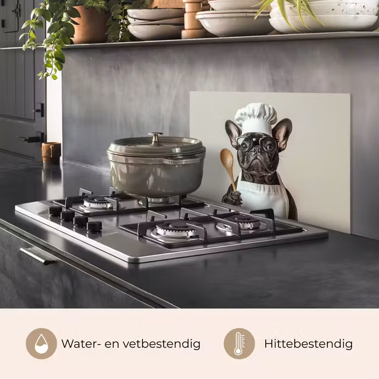 Spatscherm keuken - Bril - Hond - Kok — 7