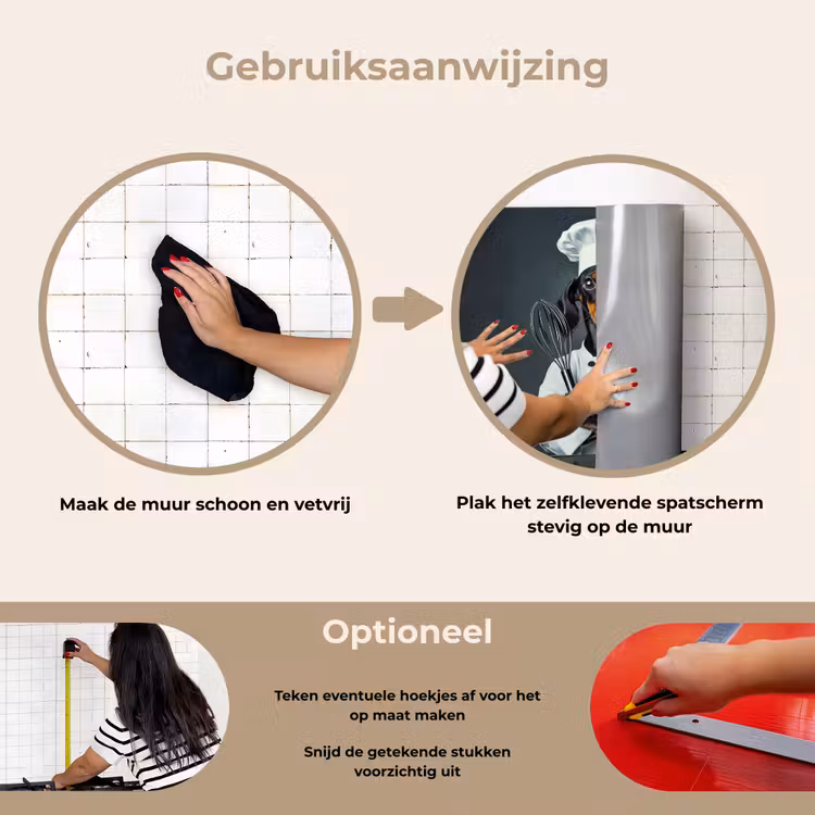Spatscherm keuken - Hond - Garde - Kok — 8