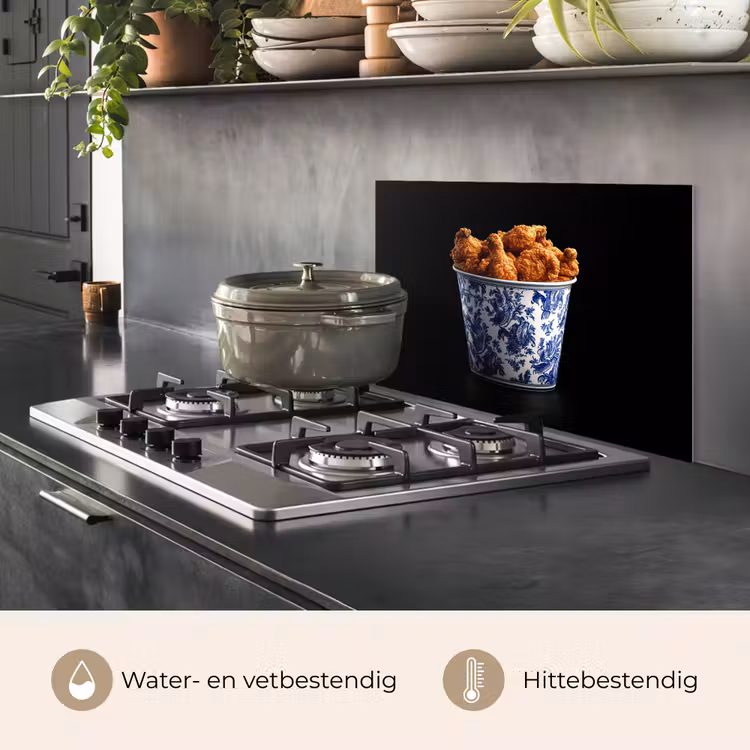 Spatscherm keuken - Kip - Bucket - Delfts blauw - Lekker — 7