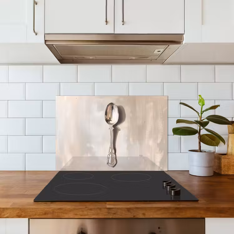 Spatscherm keuken - Lepel - Verf - Zilver — 6