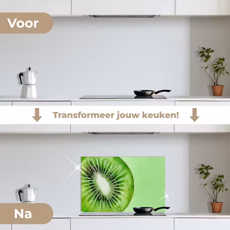Spatscherm keuken - Kiwi - Groen - Fris — 3