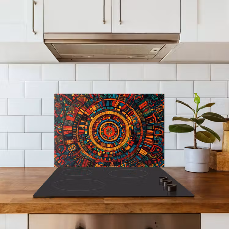Spatscherm keuken - Mandala - Cirkels - Patronen — 6