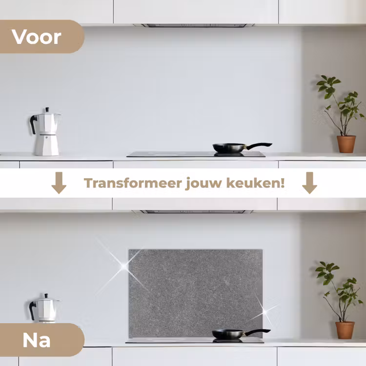Spatscherm keuken - Beton - Patronen - Cement - Vintage - Textuur - Rustiek — 3