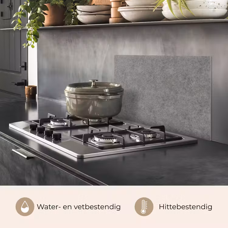 Spatscherm keuken - Beton - Textuur - Patronen — 7