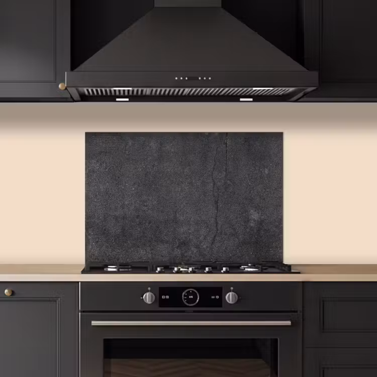 Spatscherm keuken - Beton - Zwart - Grijs - Rustiek - Industrieel — 2