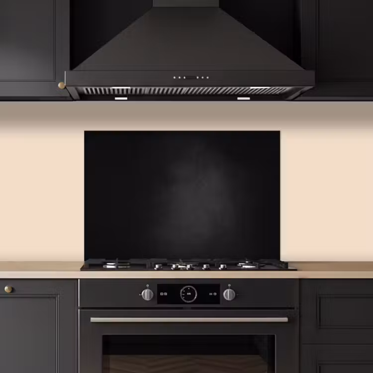 Spatscherm keuken - Beton - Zwart - Grijs - Structuur - Industrieel — 2
