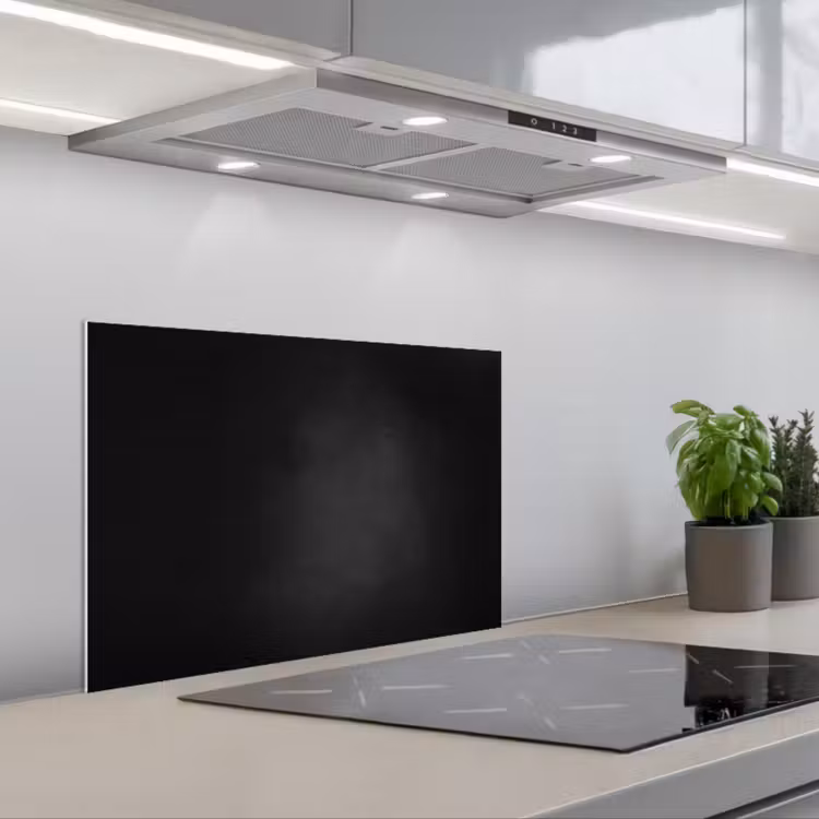 Spatscherm keuken - Beton - Zwart - Grijs - Structuur - Industrieel — 5