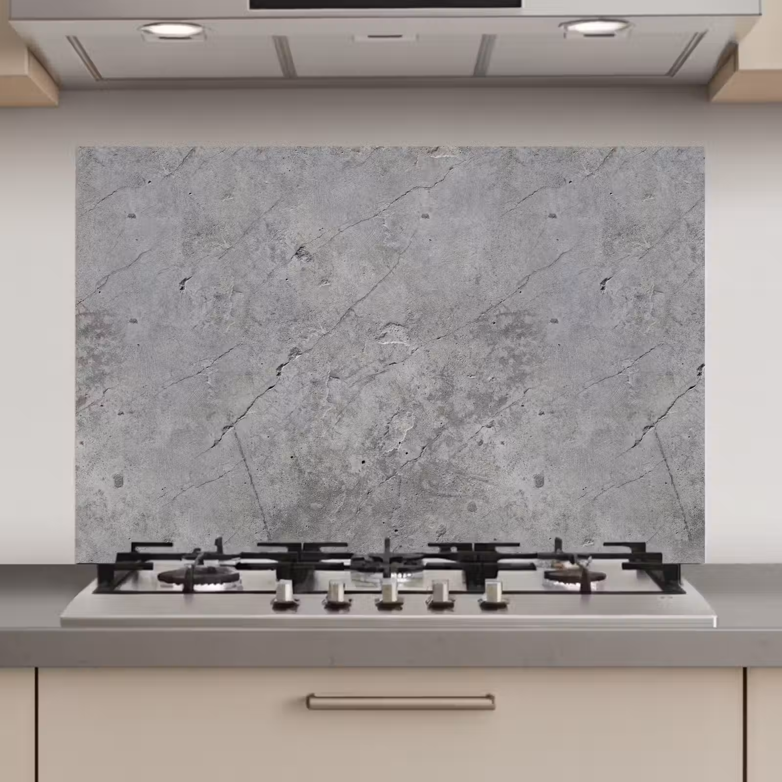Spatscherm keuken - Patronen - Beton - Oud — 1