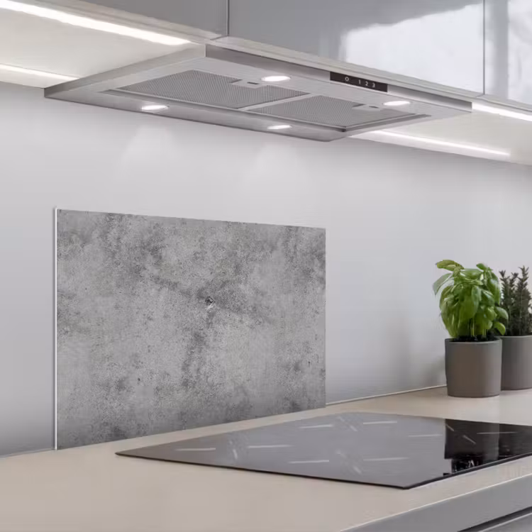 Spatscherm keuken - Beton - Grijs - Patronen — 5