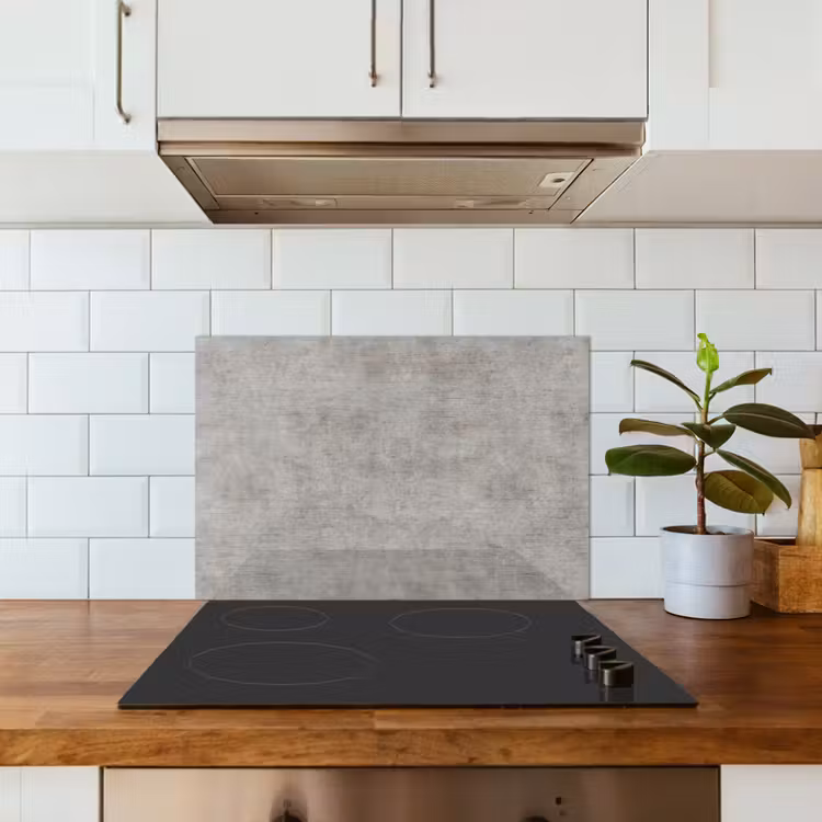 Spatscherm keuken - Beton - Oud - Grijs - Patronen — 6