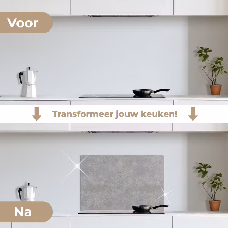 Spatscherm keuken - Beton - Patronen - Industrieel — 3
