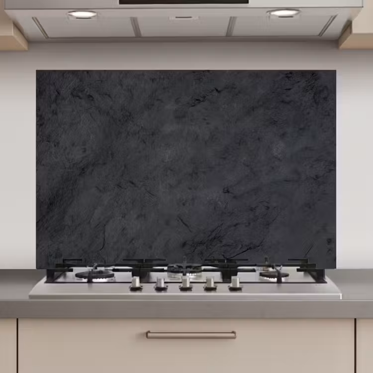 Spatscherm keuken - Grijs - Cement - Beton - Industrieel - Structuur — 1