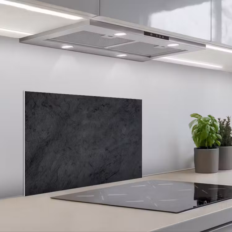 Spatscherm keuken - Grijs - Cement - Beton - Industrieel - Structuur — 5