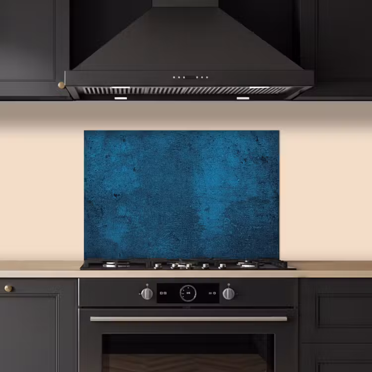 Spatscherm keuken - Natuursteen - Beton - Steen - Blauw — 2