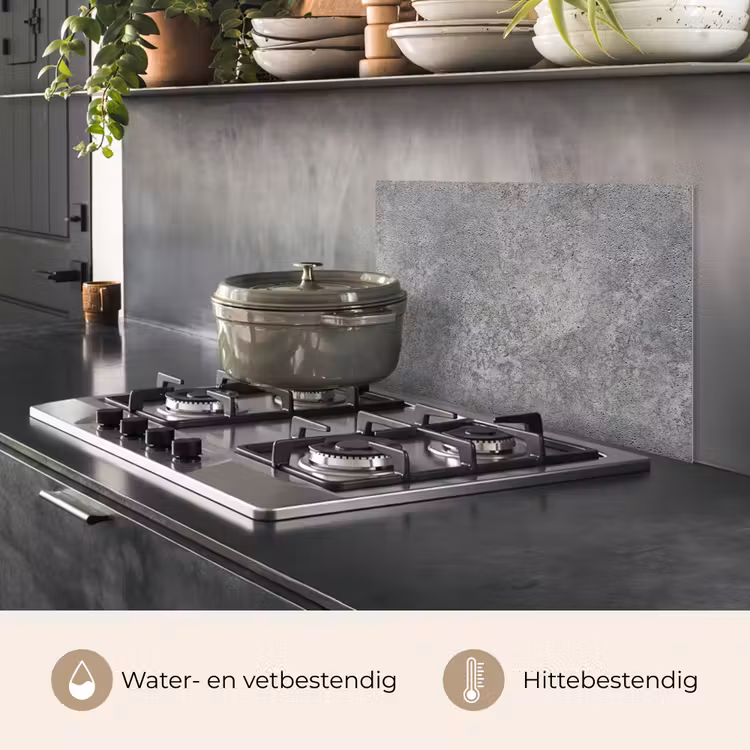 Spatscherm keuken - Patronen - Industrieel - Beton — 7