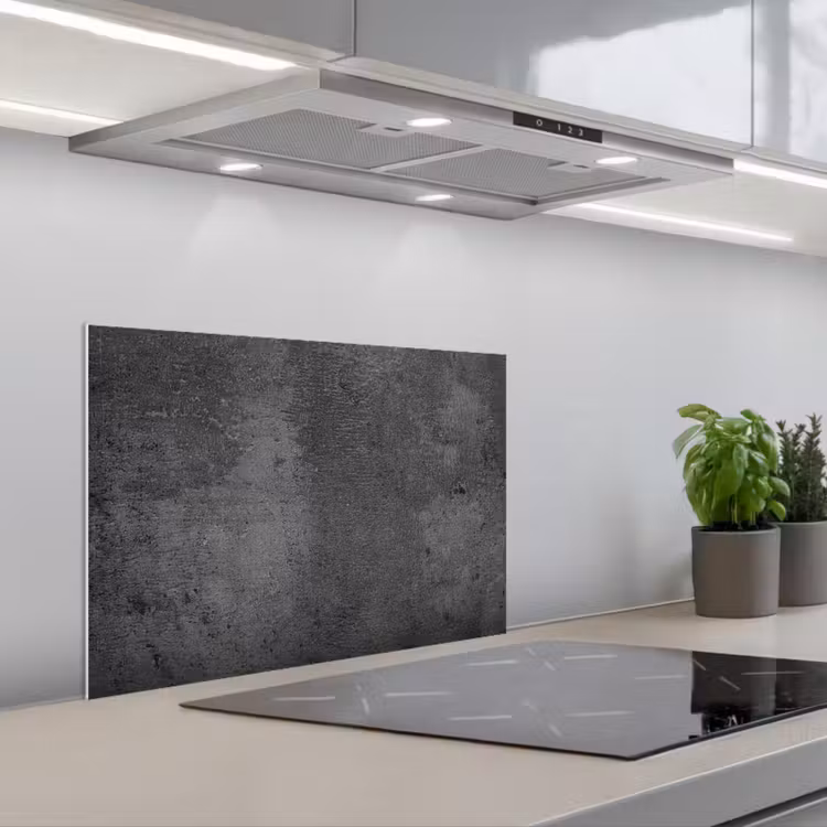 Spatscherm keuken - Structuur - Beton - Grijs - Industrieel - Rustiek — 5