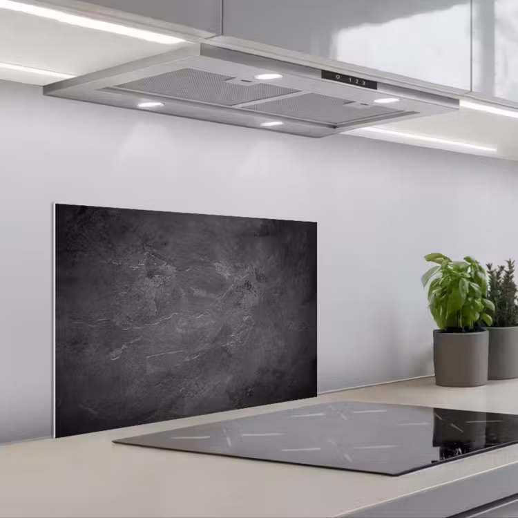 Spatscherm keuken - Structuur - Cement - Beton - Grijs - Vintage — 5