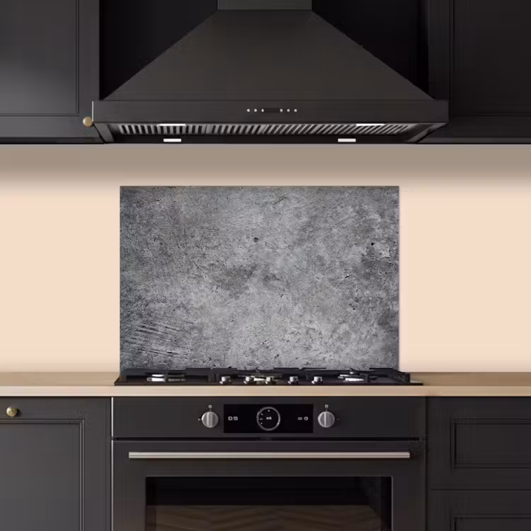 Spatscherm keuken - Beton - Leisteen - Grijs -Betonstructuur — 2