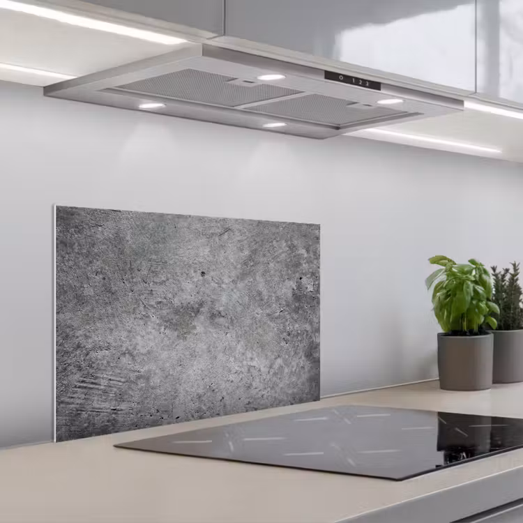 Spatscherm keuken - Beton - Leisteen - Grijs -Betonstructuur — 5