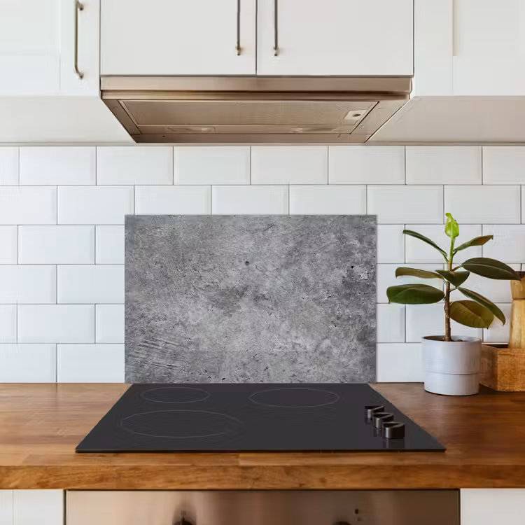 Spatscherm keuken - Beton - Leisteen - Grijs -Betonstructuur — 6