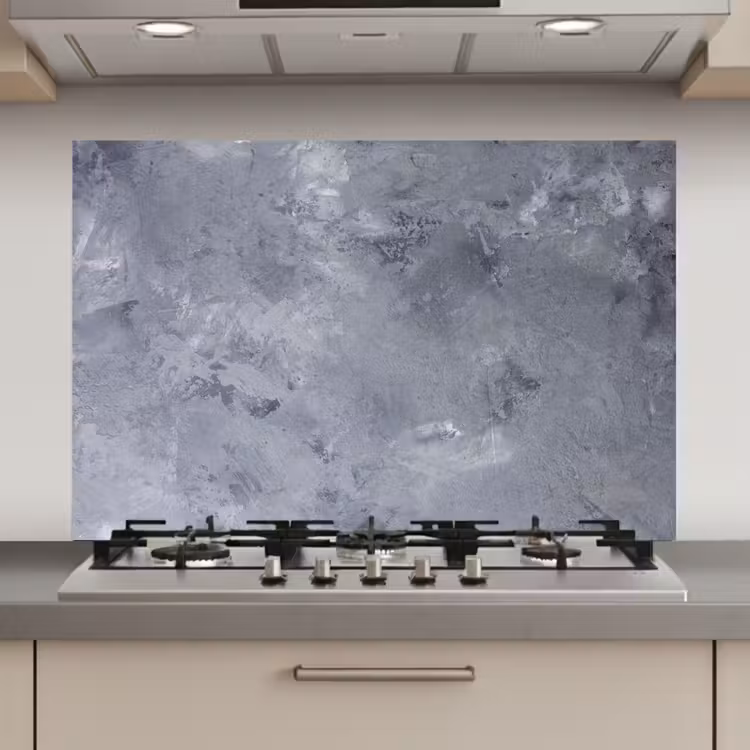 Spatscherm keuken - Leisteen - Beton - Retro - Structuren - Grijs - Rustiek — 1