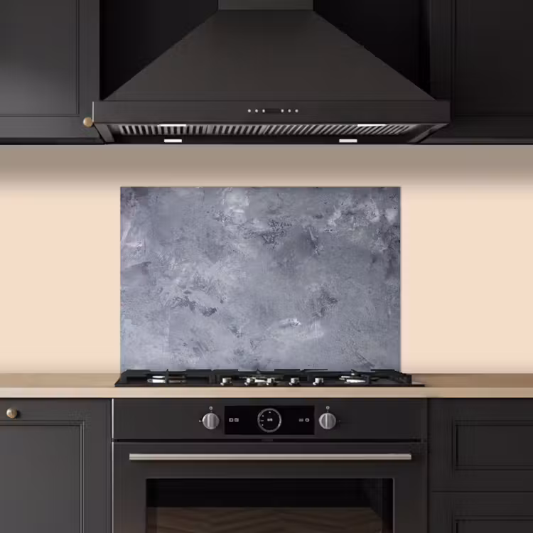 Spatscherm keuken - Leisteen - Beton - Retro - Structuren - Grijs - Rustiek — 2