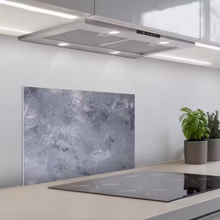 Spatscherm keuken - Leisteen - Beton - Retro - Structuren - Grijs - Rustiek — 5
