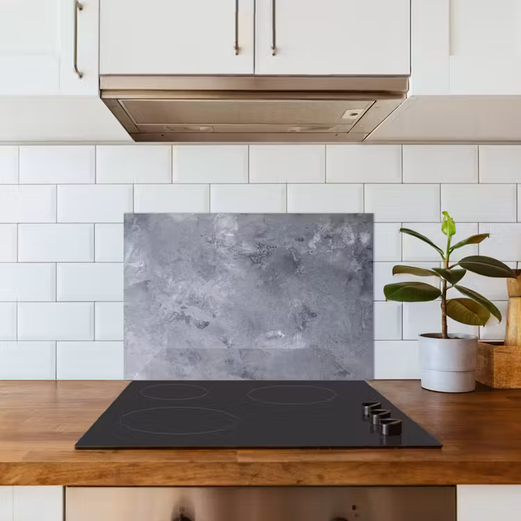 Spatscherm keuken - Leisteen - Beton - Retro - Structuren - Grijs - Rustiek — 6