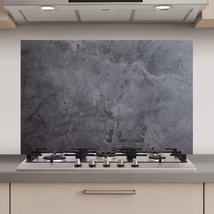 Spatscherm keuken - Schaduwspel op Beton — 1
