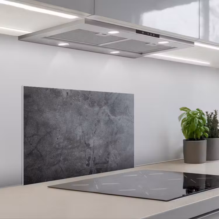 Spatscherm keuken - Schaduwspel op Beton — 5