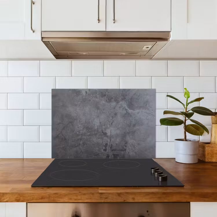 Spatscherm keuken - Schaduwspel op Beton — 6