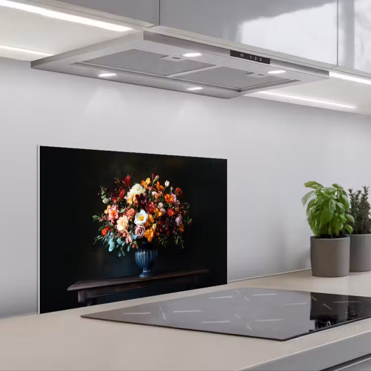 Spatscherm keuken - Groot - Bloemen - Vaas - Boeket — 5