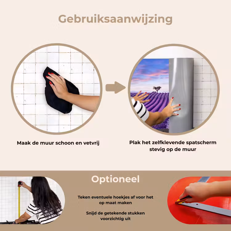 Spatscherm keuken - Lavendel - Natuur - Paars - Bomen - Bloemen — 8