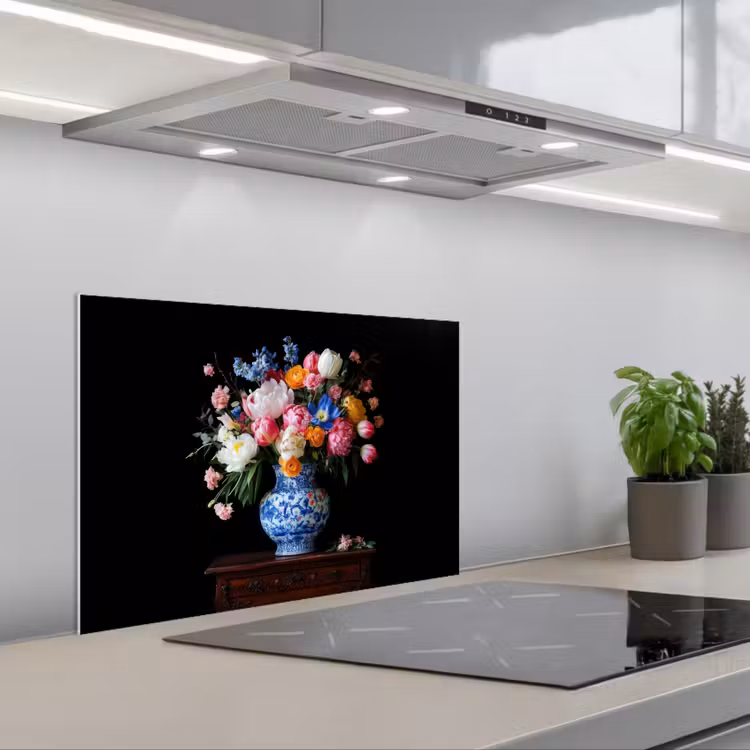 Spatscherm keuken - Rozen - Bloemen - Vaas - Boeket — 5
