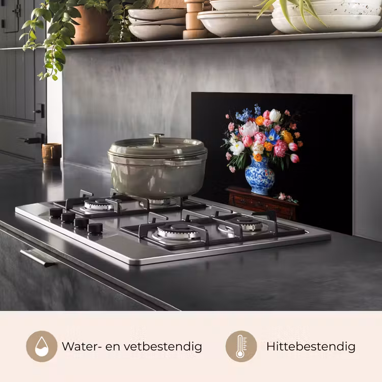 Spatscherm keuken - Rozen - Bloemen - Vaas - Boeket — 7