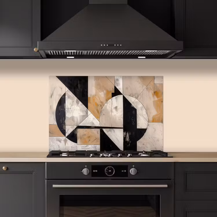 Spatscherm keuken - Abstract - Modern - Geometrisch - Pastel — 2