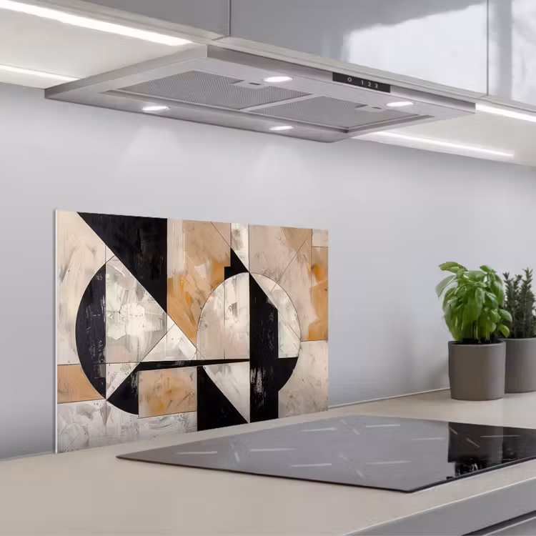 Spatscherm keuken - Abstract - Modern - Geometrisch - Pastel — 5
