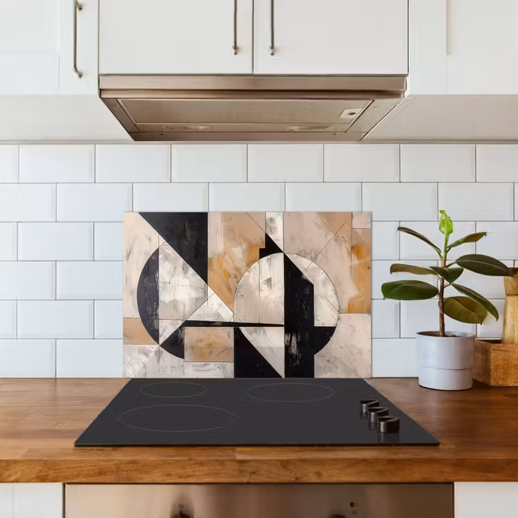 Spatscherm keuken - Abstract - Modern - Geometrisch - Pastel — 6