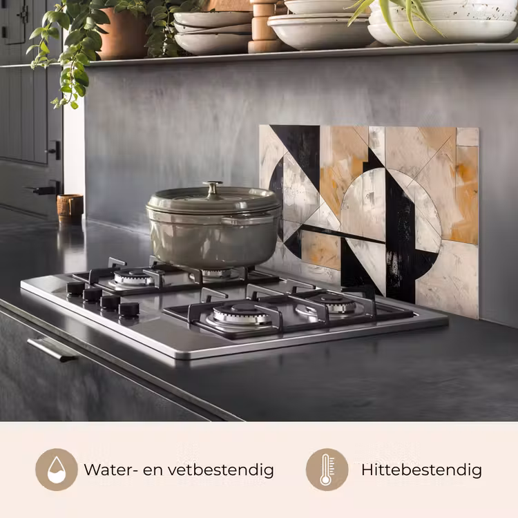 Spatscherm keuken - Abstract - Modern - Geometrisch - Pastel — 7