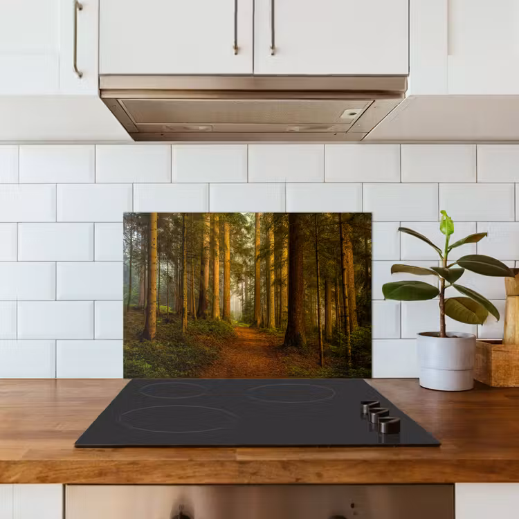 Spatscherm keuken - Bos - Natuur - Bomen - Landschap - Bladeren — 6