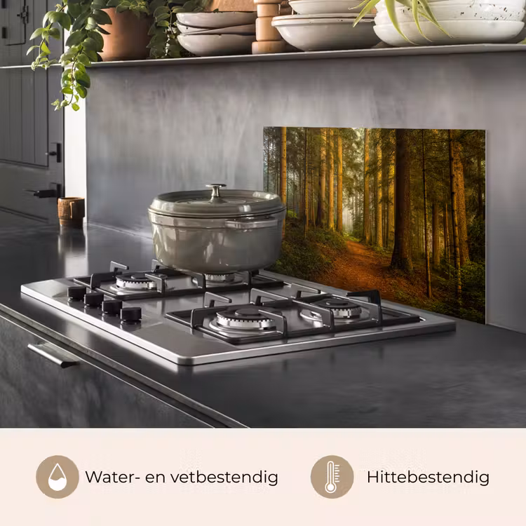 Spatscherm keuken - Bos - Natuur - Bomen - Landschap - Bladeren — 7