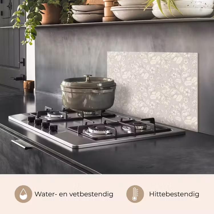 Spatscherm keuken - Pioenrozen - Bloesem - Bessen — 6