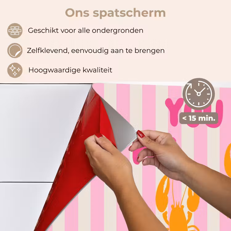 Spatscherm keuken - Lobster - Love - Valentijn — 4